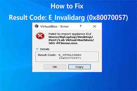 e_invalidarg|vbox 0x80070057.